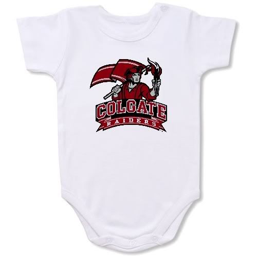 Colgate Raiders Baby Bodysuit Creeper #01